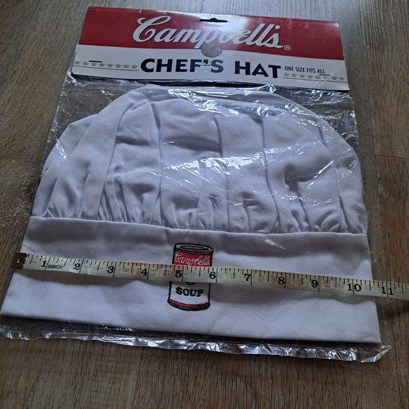 Campbell's Chef's Hat White with Red White Black Can Logo Vintage 1998 One Size - Picture 3 of 5